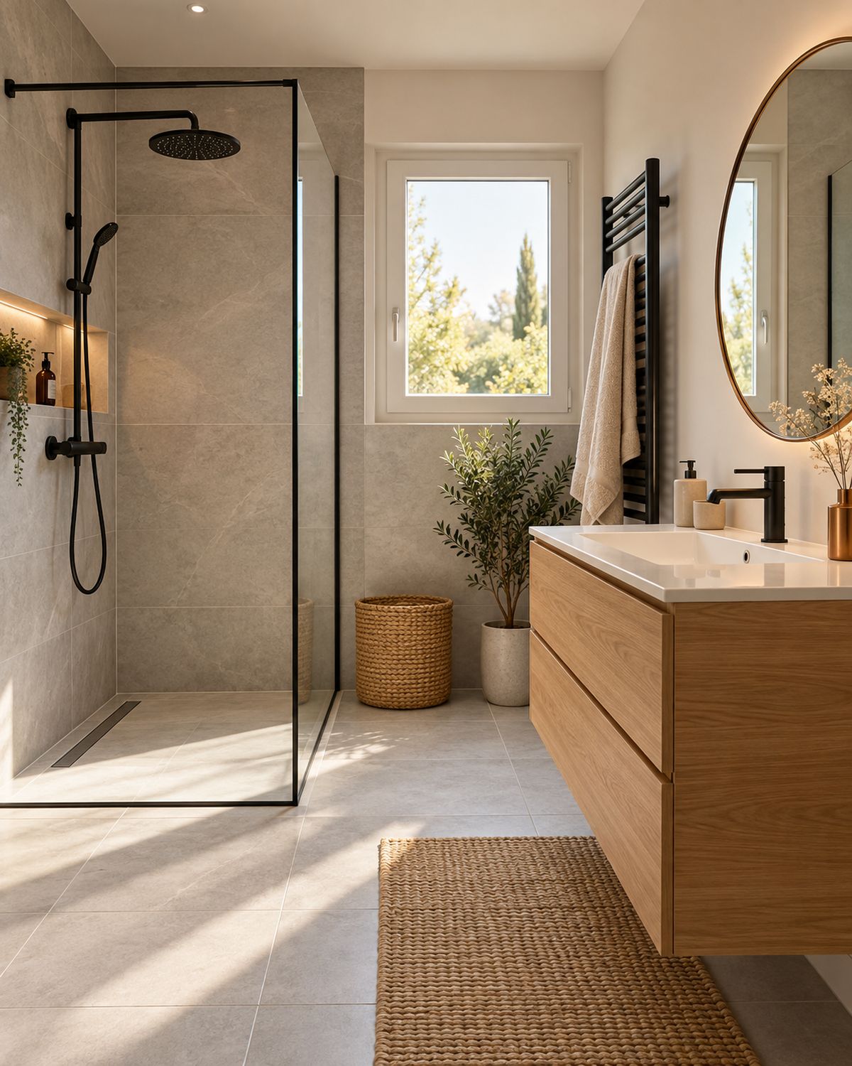 Salle de bain rénovée par Plomberie Nice Riviera à Nice